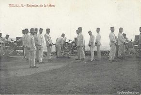 Postales: MELILLA - BATERIAS DE IZHAFEN - FOTOTIPIA CASTAÑEIRA Y ALVAREZ - S/C